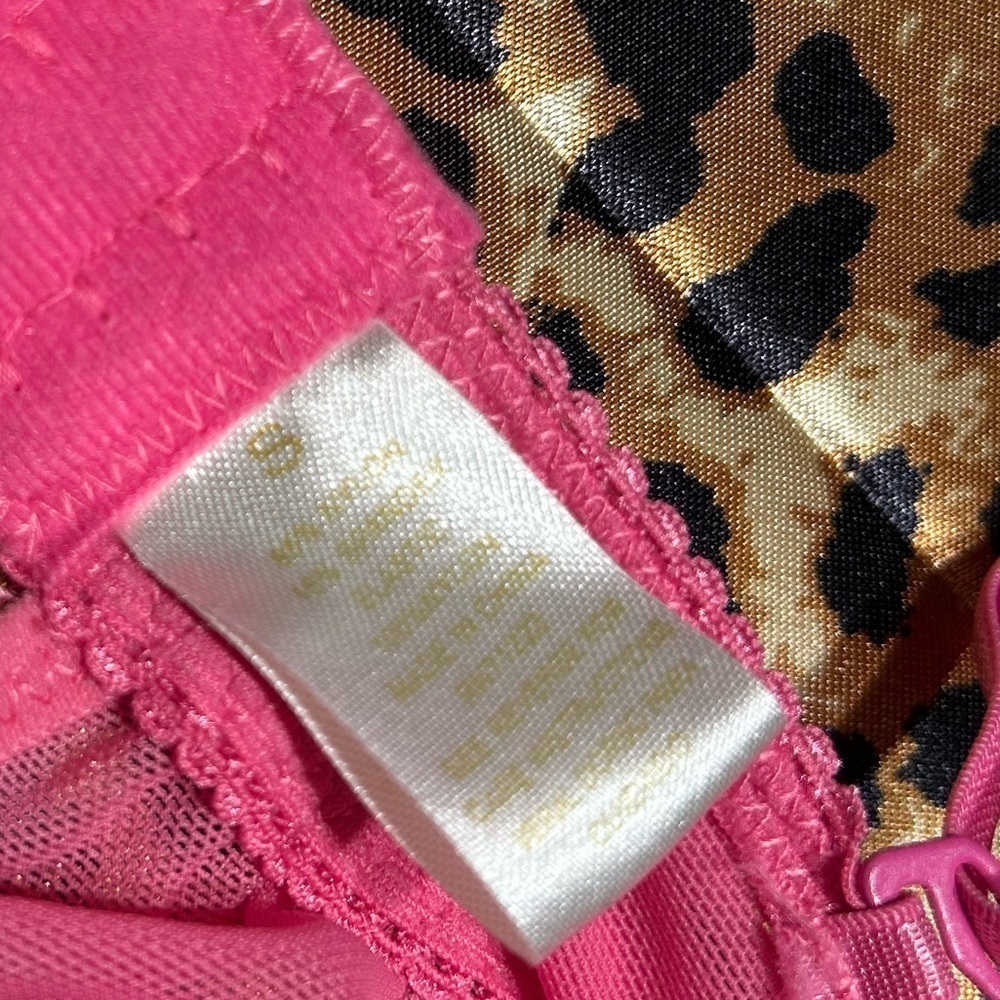 Y2K Pink Ruffled Cami with Brown Ruffles & Bows - Picture 3 of 7